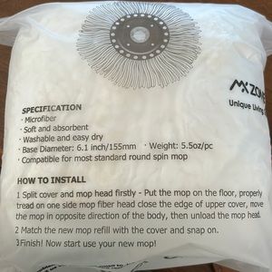 Spin Mop replacement mop head 4 pc